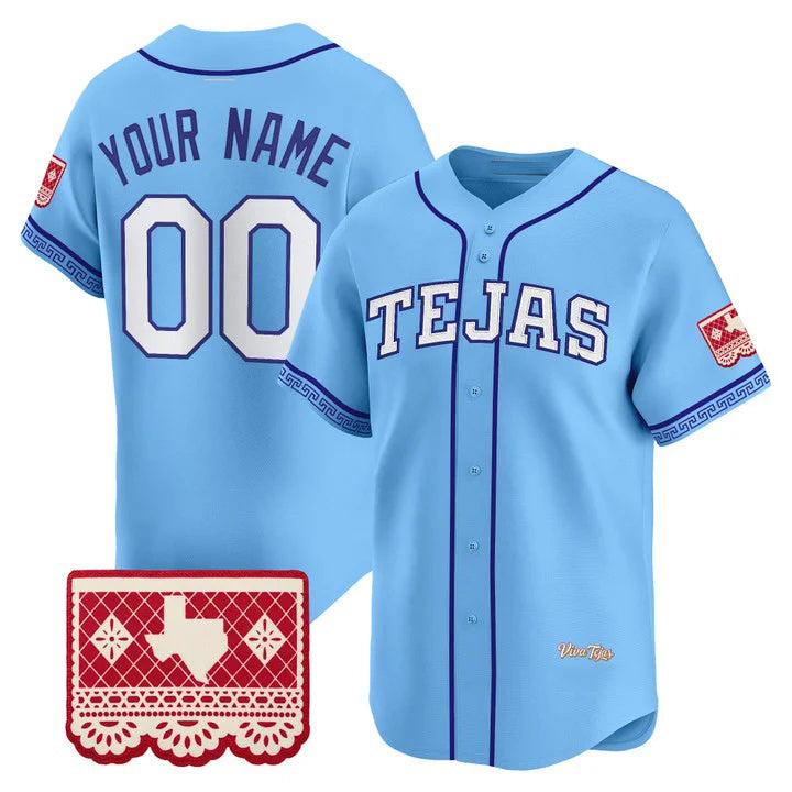 Custom Texas Rangers Blue BFRAILEY 2026 City Connect Vapor Premier Limited Jersey - All Stitched