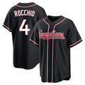 Cleveland Guardians #4 Brayan Rocchio Player Black BFRAILEY Fashion Out Home Game Stitched Jerseys