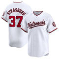 Washington Nationals #37 Stephen Strasburg White BFRAILEY Home Limited Player Jersey