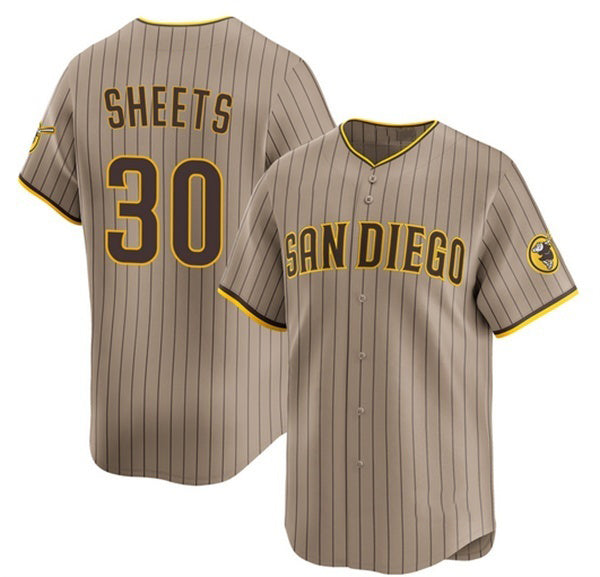 San Diego Padres #30 Gavin Sheets Tan BFRAILEY 2026 Alternate Limited Stitched Jersey