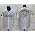 Miami Marlins #2 Jazz Chisholm Jr Number White BFRAILEY 2022 All Star Stitched Cool Base Jersey