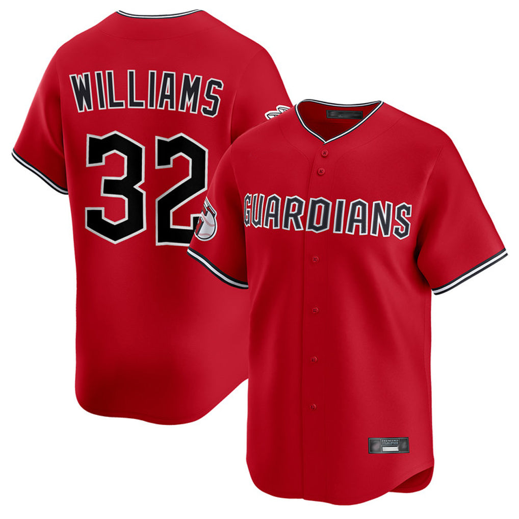 Cleveland Guardians #32 Gavin Williams Player Red BFRAILEY Limited Home Stitched Jerseys