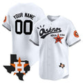 Custom Houston Astros Cactus Jack Style Vapor Premier Limited Jersey ¨C White BFRAILEY