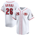 Cincinnati Reds #26 Chase Burns White BFRAILEY Home Limited Stitched Jersey