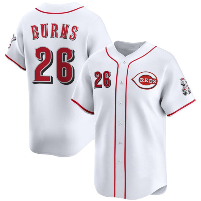 Cincinnati Reds #26 Chase Burns White BFRAILEY Home Limited Stitched Jersey