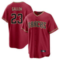 Arizona Diamondbacks #23 Zac Gallen Player Red BFRAILEY Home Game Stitched Jerseys