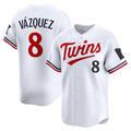 Minnesota Twins #8 Christian V¨¢zquez White BFRAILEY Home Limited Jersey