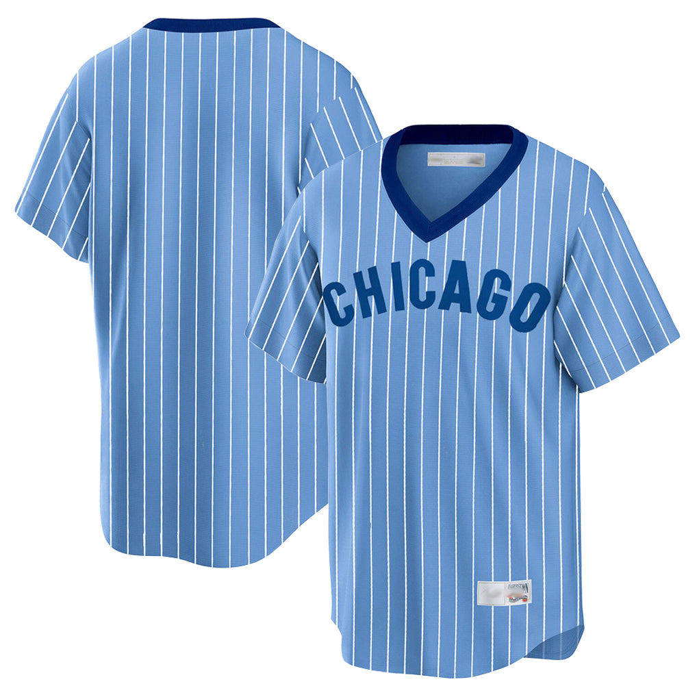 Chicago Cubs Blue BFRAILEY T-shirt Cooperstown Collection Limited Blank Player Stitched Jerseys