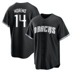 Arizona Diamondbacks #14 Gabriel Moreno Player Black BFRAILEY Game Home Stitched Jerseys