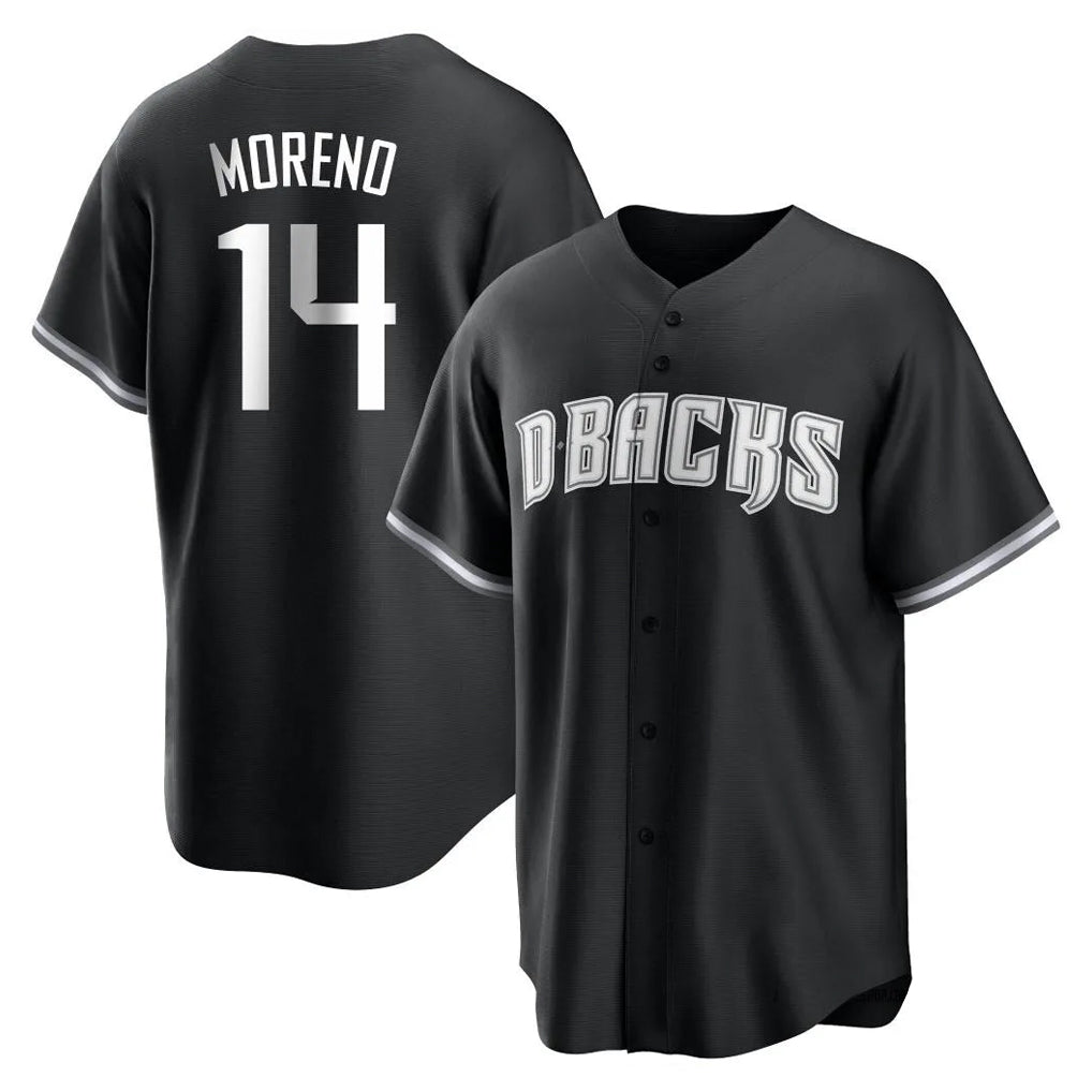 Arizona Diamondbacks #14 Gabriel Moreno Player Black BFRAILEY Game Home Stitched Jerseys