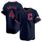 Cleveland Guardians #4 Brayan Rocchio Player Navy BFRAILEY Limited Home Stitched Jerseys