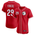 Cincinnati Reds #29 TJ Friedl Player Red BFRAILEY Limited Elite Home Game Stitched Jerseys