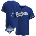 Los Angeles Dodgers Blank Player Royal BFRAILEY Limited Elite Home World Series Meet Stitched Jerseys