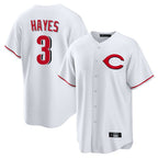 Cincinnati Reds #3 Ke'Bryan Hayes Player White BFRAILEY Home Game Stitched Jerseys