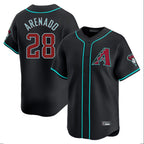 Arizona Diamondbacks #28 Nolan Arenado Player Black BFRAILEY Limited Home Game Stitched Jerseys