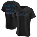 Miami Marlins #22 Sandy Alcantara Player Black BFRAILEY Home Limited Elite Stitched Jerseys