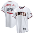 Arizona Diamondbacks #12 Lourdes Gurriel Jr Player White BFRAILEY USA 250 Fourth of July Home Game Stitched Jerseys