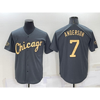 Chicago White Sox #7 Tim Anderson Grey BFRAILEY 2022 All Star Stitched Cool Base Jersey