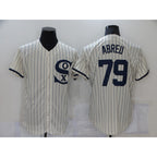 Chicago White Sox #79 Jose Abreu 2021 Cream Navy BFRAILEY Field of Dreams Name Flex Base Stitched Jersey