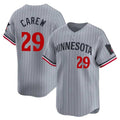 Minnesota Twins #29 Rod Carew Player Gray BFRAILEYHome Limited Stitched Jerseys