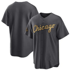 Chicago White Sox Blank Charcoal BFRAILEY 2022 All-Star Cool Base Stitched Jersey