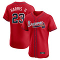 Atlanta Braves #23 Michael Harris II Player Red BFRAILEY Limited Elite Home Game Stitched Jerseys