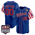 Custom Washington Nationals America 250 Edition Vapor Premier Limited Royal BFRAILEY Stitched Jerseys