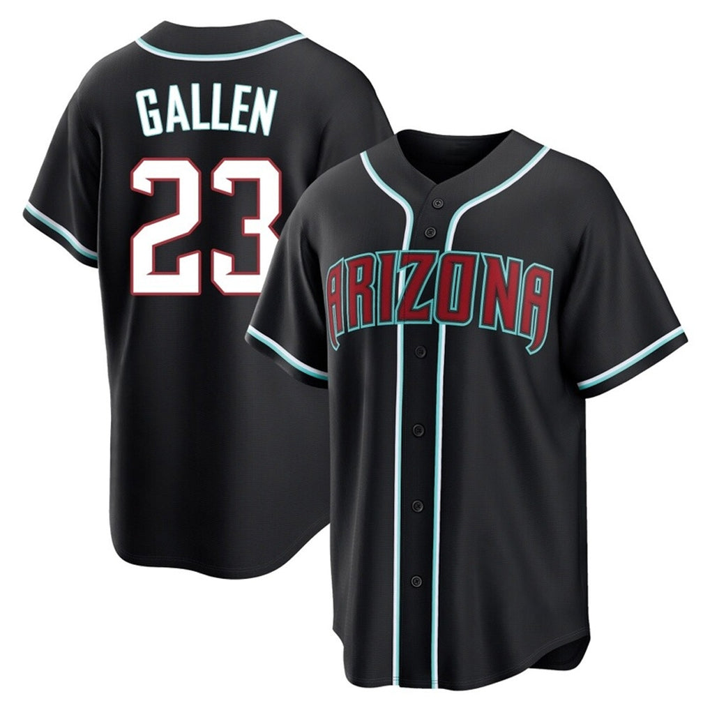 Arizona Diamondbacks #23 Zac Gallen Player Black BFRAILEY Home Game Stitched Jerseys