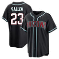 Arizona Diamondbacks #23 Zac Gallen Player Black BFRAILEY Home Game Stitched Jerseys