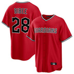 Cleveland Guardians #28 Tanner Bibee Player Red BFRAILEY Home Game Stitched Jerseys