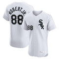 Chicago White Sox #88 Luis Robert Jr Player White BFRAILEY Stripe Limited Elite Home Stitched Jerseys