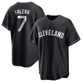 Cleveland Guardians #7 George Valera Player Black BFRAILEY Home Game Stitched Jerseys