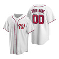 Custom Washington Nationals White BFRAILEY Stitched Cool Base Home Jersey