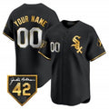 Custom Chicago White Sox 2024 Jackie Robinson Patch Vapor Premier Limited Jersey ¨C All Stitched-Black BFRAILEY