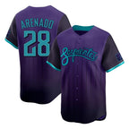 Arizona Diamondbacks #28 Nolan Arenado Player Purple BFRAILEY City Connect Limited Home Game Stitched Jerseys