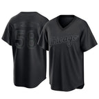 Chicago White Sox #58 Seranthony Dominguez Player Black BFRAILEY T-shirt Home Game Stitched Jerseys
