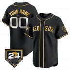 Custom Boston Red Sox 2024 Spring Training Patch Vapor Premier Limited Jersey ¨C All Stitched-Black BFRAILEY