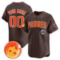 Custom San Diego Padres x Dragon Ball Brown BFRAILEY Vapor Premier Limited Jersey - All Stitched