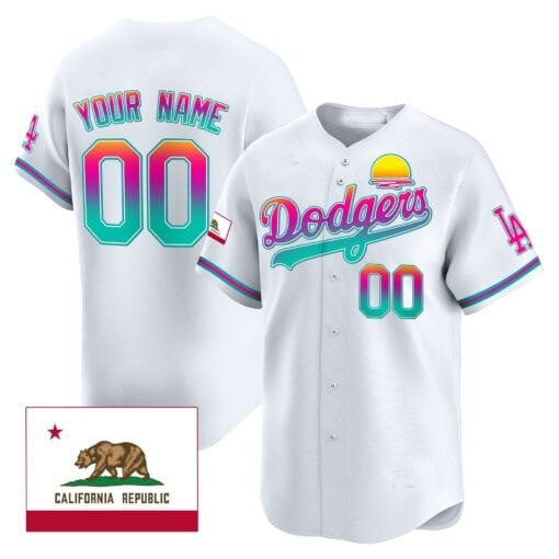 Custom Los Angeles Dodgers 2024 Los Angeles City Style Vapor Premier Limited Jersey ¨C All Stitched-White BFRAILEY