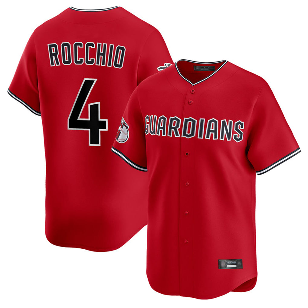 Cleveland Guardians #4 Brayan Rocchio Player Red BFRAILEY Limited Home Stitched Jerseys