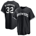 Milwaukee Brewers #32 Jacob Misiorowski Player Black BFRAILEY Game Home Stitched Jerseys
