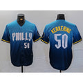Philadelphia Phillies #50 Orion Kerkering Number Blue BFRAILEY 2024 City Connect Limited Stitched Jersey