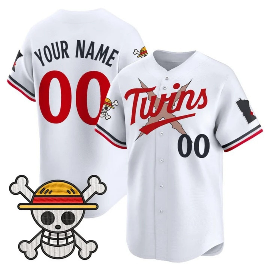 Custom Minnesota Twins x One Piece White BFRAILEY Vapor Premier Limited Jersey - Stitched
