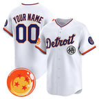 Custom Detroit Tigers x Dragon Ball White BFRAILEY Vapor Premier Limited Jersey - All Stitched