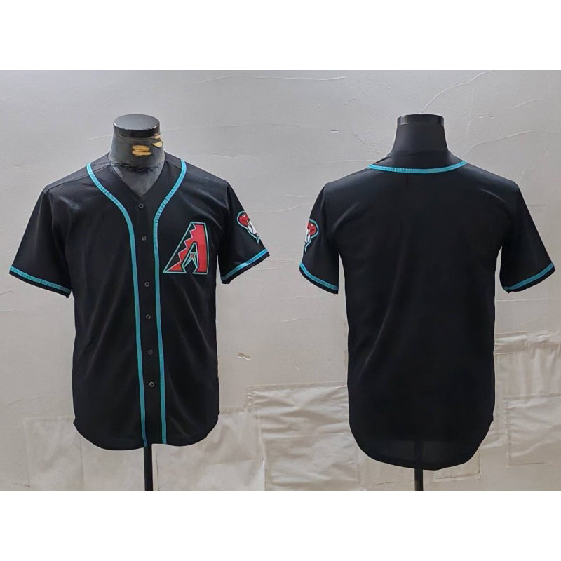 Arizona Diamondbacks Blank Black BFRAILEY Cool Base Limited Stitched Jersey