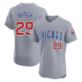 Chicago Cubs #29 Michael Busch Player Gray BFRAILEY Road Limited Elite Home Stitched Jerseys