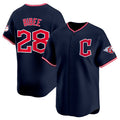 Cleveland Guardians #28 Tanner Bibee Navy BFRAILEY 2025 Alternate Limited Stitched Jersey