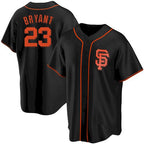 San Francisco Giants #23 Kris Bryant Black BFRAILEY Cool Base Jersey