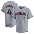 Cleveland Guardians #4 Brayan Rocchio Player Gray BFRAILEY Road Limited Home Stitched Jerseys