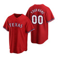 Custom Texas Rangers Red BFRAILEY 2020 Stitched Cool Base Jersey
